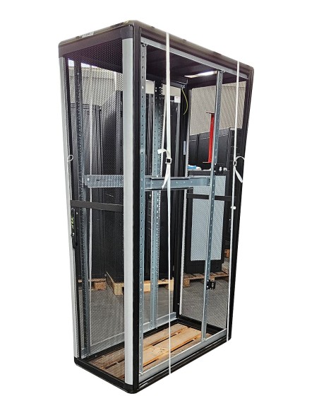DUŻA SZAFA RACK SERWEROWA ENOC 19'' 42U 600x1200 3xKLUCZ SZYNY ZŁOŻONA