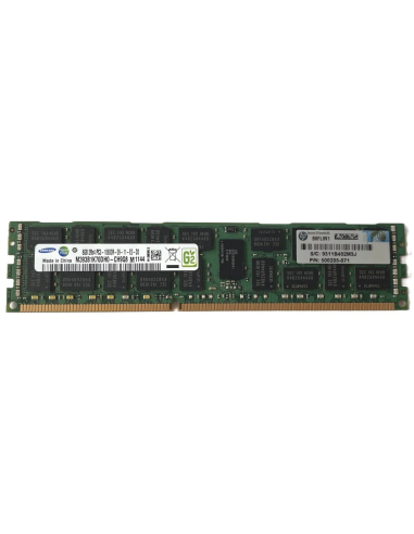 PAMIĘĆ HP SAMSUNG 8GB 2Rx4 PC3-10600R ECC REG M393B1K70DH0-CH9Q8 500205-071