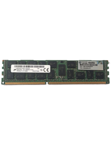 HP MICRON 8GB 2Rx4 PC3-10600R ECC REG MT36JSF1G72PZ-1G4K1HG 500205-071