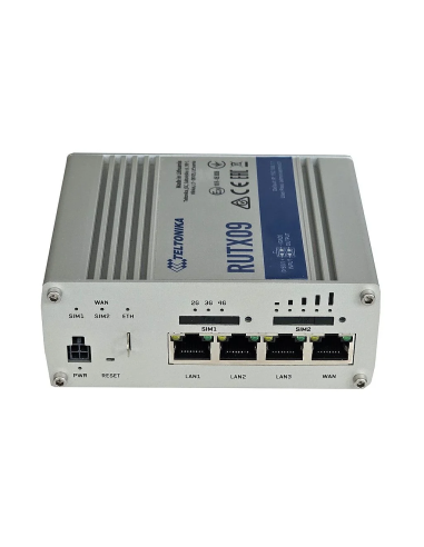 ROUTER TELTONIKA RUTX09 4G LTE CAT6 2xSIM 3xLAN 1xWAN 1GB VLAN ZASILACZ