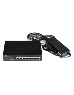 BIURKOWY SWITCH D-LINK DGS-1008P D1 8x1GB 4xPoE ZASILACZ
