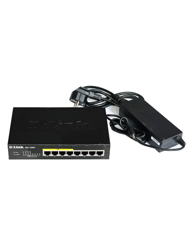 BIURKOWY SWITCH D-LINK DGS-1008P D1 8x1GB 4xPoE ZASILACZ
