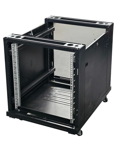 SZAFA RACK TOTEN 19'' 12U 600x800mm NA KÓŁKACH BEZ DRZWI BEZ SUFITU