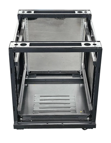 SZAFA RACK TOTEN 19'' 12U 600x800mm NA KÓŁKACH BEZ DRZWI BEZ SUFITU
