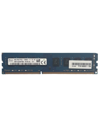 HP HYNIX 8GB 2Rx8 PC3L-12800U NON-ECC UDIMM HMT41GU6AFR8A-PB 698651-154