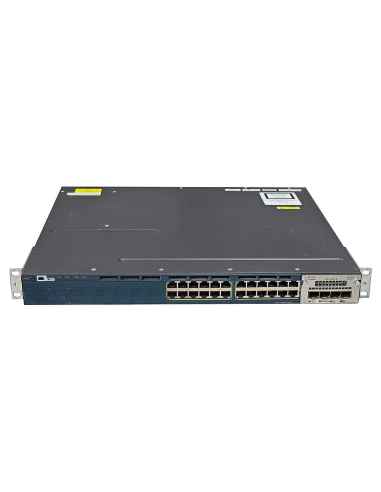 SWITCH CISCO WS-C3560X-24T-E 24x1GB 4xSFP 1xPSU 350W VLAN USZY