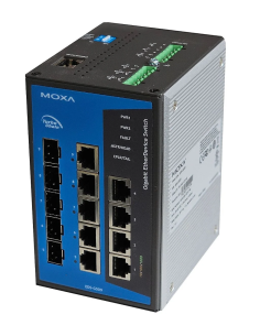 PRZEMYSŁOWY SWITCH MOXA EDS-G509 REV. 1.5 4x1GB 5xCOMBO SFP/RJ-45 L2 VLAN