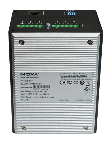 PRZEMYSŁOWY SWITCH MOXA EDS-G509 REV. 1.5 4x1GB 5xCOMBO SFP/RJ-45 L2 VLAN