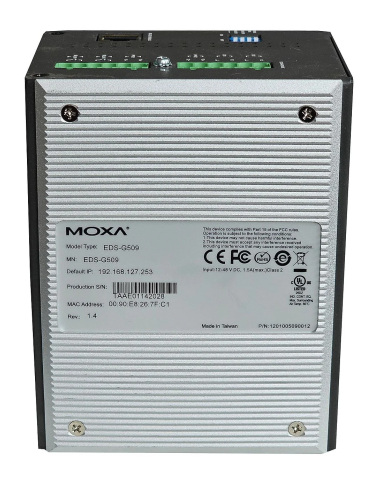 PRZEMYSŁOWY SWITCH MOXA EDS-G509 REV. 1.4 4x1GB 5xCOMBO SFP/RJ-45 L2 VLAN