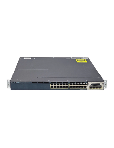 SWITCH CISCO WS-C3750X-24P-S 24x1GB PoE+ 2x10GB SFP+ 1xPSU 2xSFP USZY