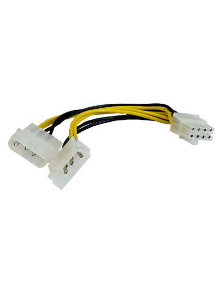 NOWY KABEL ZASILAJĄCY DELOCK 1x8PIN EPS/ATX NA 2x4PIN MOLEX 15CM 83410