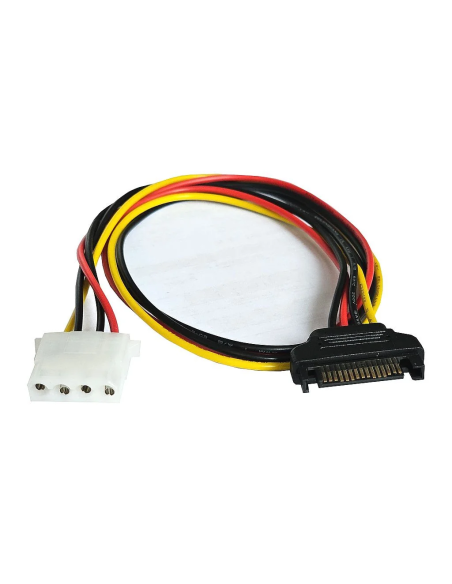 NOWY KABEL ZASILAJĄCY DELOCK 1xMOLEX 4PIN NA 1xSATA 15PIN MĘSKI 50CM 60137