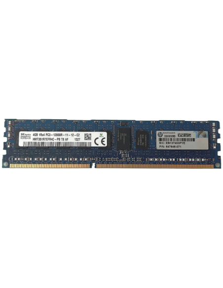 PAMIĘĆ RAM HP HYNIX 4GB 1Rx4 PC3-12800R ECC REG HMT351R7EFR4C-PB 647648-071