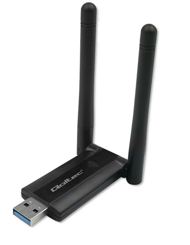 NOWY ADAPTER WIFI QOLTEC 1200Mbps 2x2dBi 2.4/5GHz USB 3.0 56987