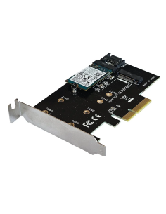 KART ADAPTER PCIe x4 2xDYSK M.2 SSD 2280 2260 2242 2230 1x128GB M.2 KIOXIA