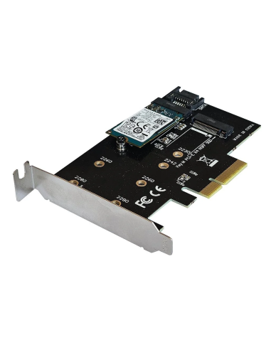 KART ADAPTER PCIe x4 2xDYSK M.2 SSD 2280 2260 2242 2230 1x128GB M.2 KIOXIA