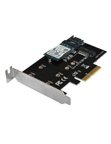 KART ADAPTER PCIe x4 2xDYSK M.2 SSD 2280 2260 2242 2230 1x128GB M.2 KIOXIA