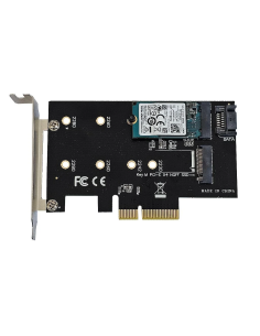 KART ADAPTER PCIe x4 2xDYSK M.2 SSD 2280 2260 2242 2230 1x128GB M.2 KIOXIA 2