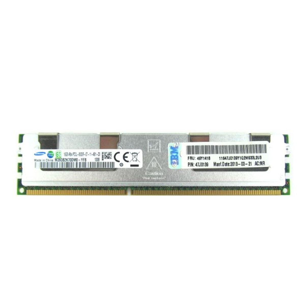 IBM SAMSUNG 16GB PC3L-8500R ECC REG 49Y1418 47J013