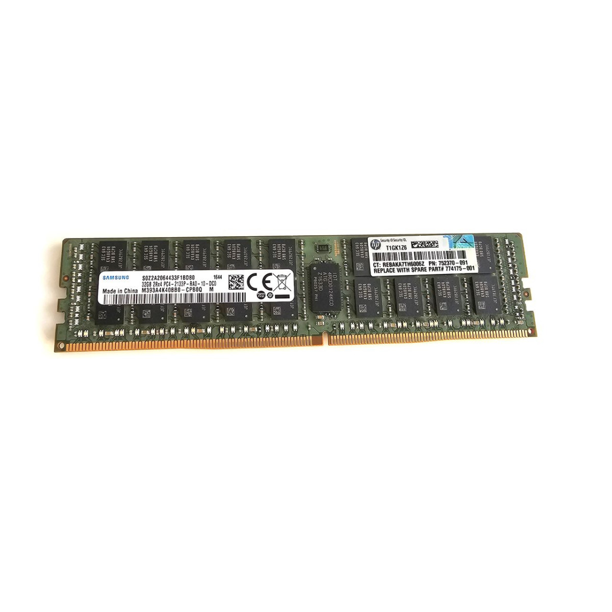 HP SAMSUNG 32GB 2Rx4 PC4-2133P ECC REG 752370-091