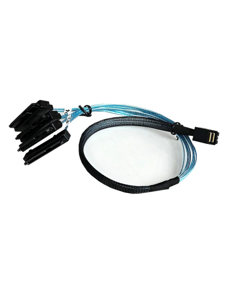 UNIWERSALNY KABEL 1xMINISAS SFF-8643 NA 4xSAS SATA 12G 52CM