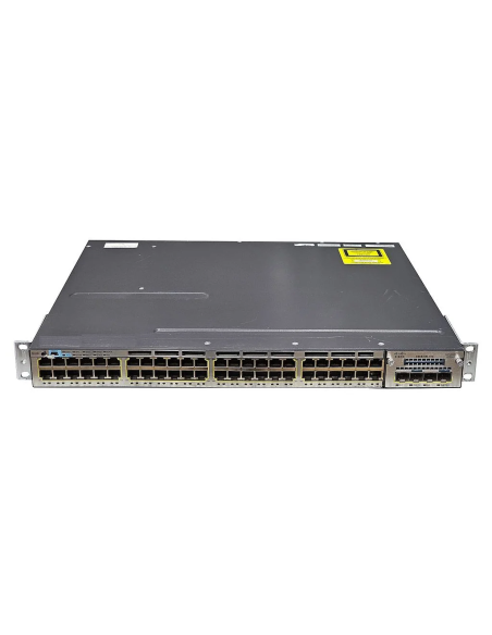 SWITCH CISCO WS-C3750X-48P-S 48x1GB PoE+ 2x10GB SFP+ 1xPSU 2xSFP USZY