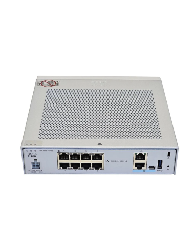 FIREWALL CISCO FIREPOWER FPR-1010 8x1GB 2xPoE+ 500Mbps VPN USB ZASILACZ