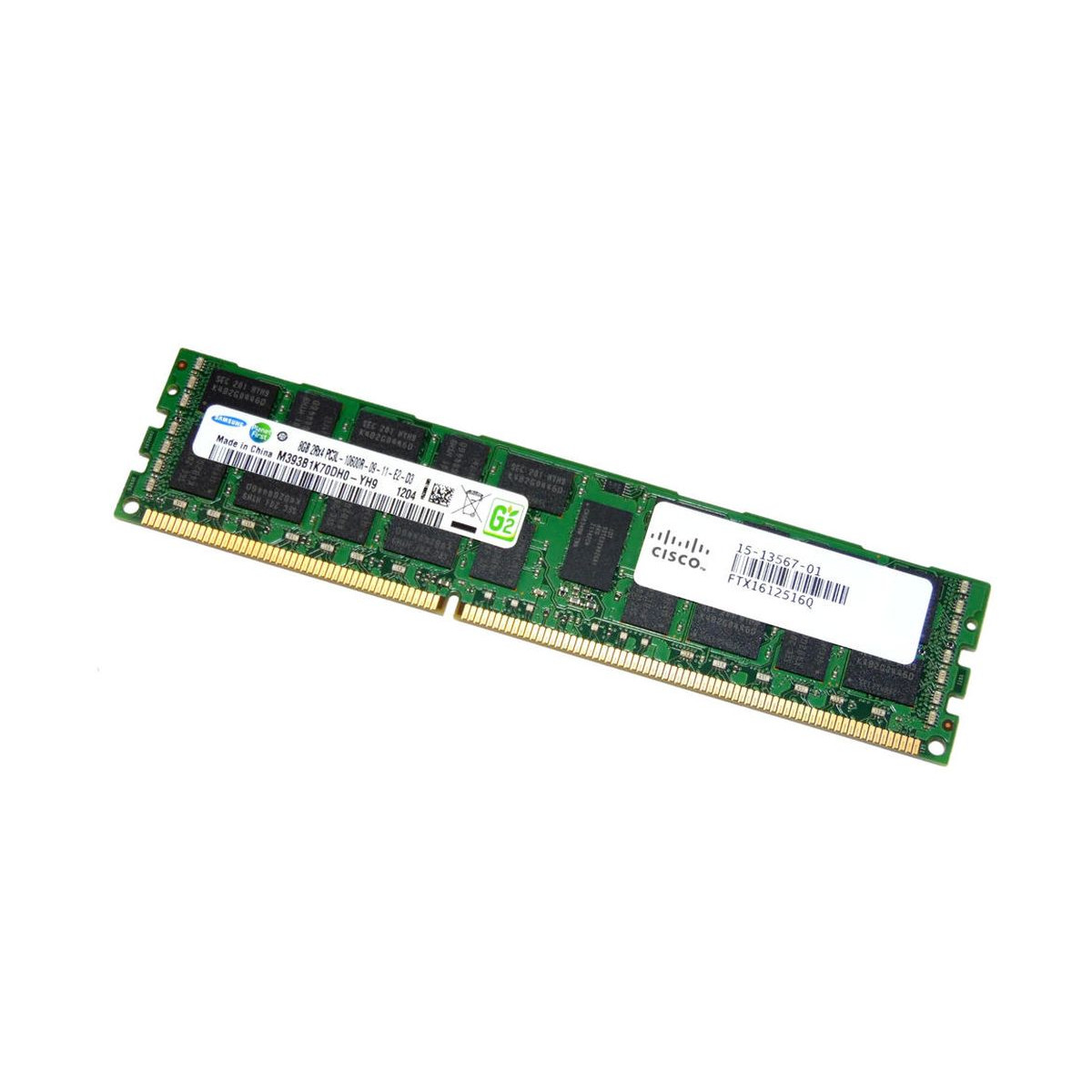 CISCO SAMSUNG 8GB PC3L-10600R ECC REG 15-13567-01