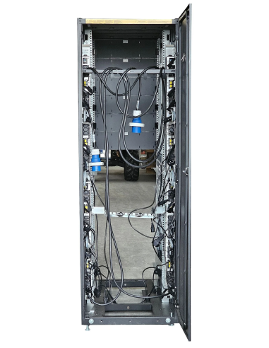 SZAFA RACK SERWEROWA EMC 19'' 40U 600x1000 KLUCZE 4xPDU 2xSIŁA 3PIN ZŁOŻONA