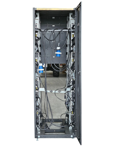 SZAFA RACK SERWEROWA EMC 19'' 40U 600x1000 KLUCZE 4xPDU 2xSIŁA 3PIN ZŁOŻONA