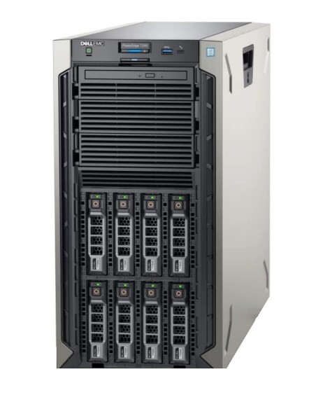 WINDOWS 2025 STANDARD+DELL T340 3.3GHZ E-2124 64GB 2x512GB SSD 2x4TB H330