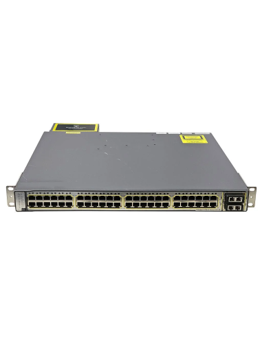 SWITCH CISCO WS-C3750E-48PD-SF 48x1GB PoE 2xPORT X2 10GB VLAN USZY