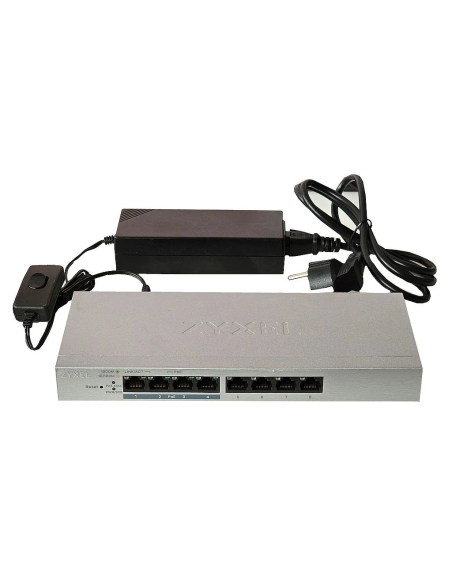 ZARZĄDZALNY SWITCH ZYXEL GS1200-8HP v2 8x1GB 4xPoE+ VLAN ZASILACZ