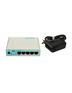 ROUTER MIKROTIK ROUTERBOARD HEX RB750Gr3 5x1GB 1xPoE USB 450Mbps ZASILACZ 2