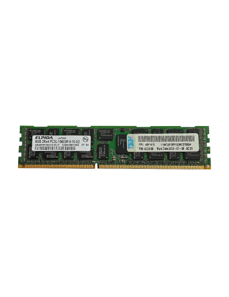 ELPIDA IBM 8GB PC3L-10600R ECC REG 47J0136 49Y1415 EBJ81FR4ECFA-DJ