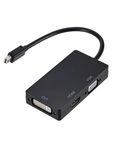 NOWY ADAPTER DIGITUS 1xMINI DISPLAYPORT NA 1xDVI 1xHDMI 1xVGA FULL HD 0.2M