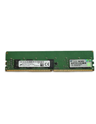 HP MICRON 8GB 1Rx8 PC4-2400T ECC REG MTA9ASF1G72PZ-2G3A1II 809080-091