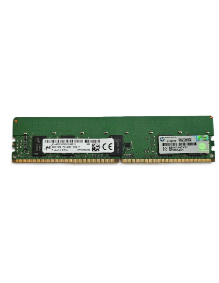 HP MICRON 8GB 1Rx8 PC4-2400T ECC REG MTA9ASF1G72PZ-2G3A1II 809080-091