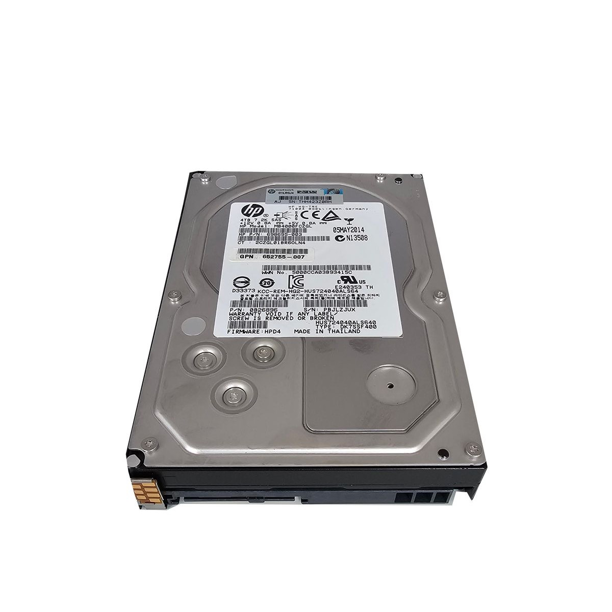 HP 4TB SAS HUS724040ALS640 6G 7.2K 3,5 698695-003 HP 4TB SAS HUS724040ALS640 6G 7.2K 3,5 698695-003