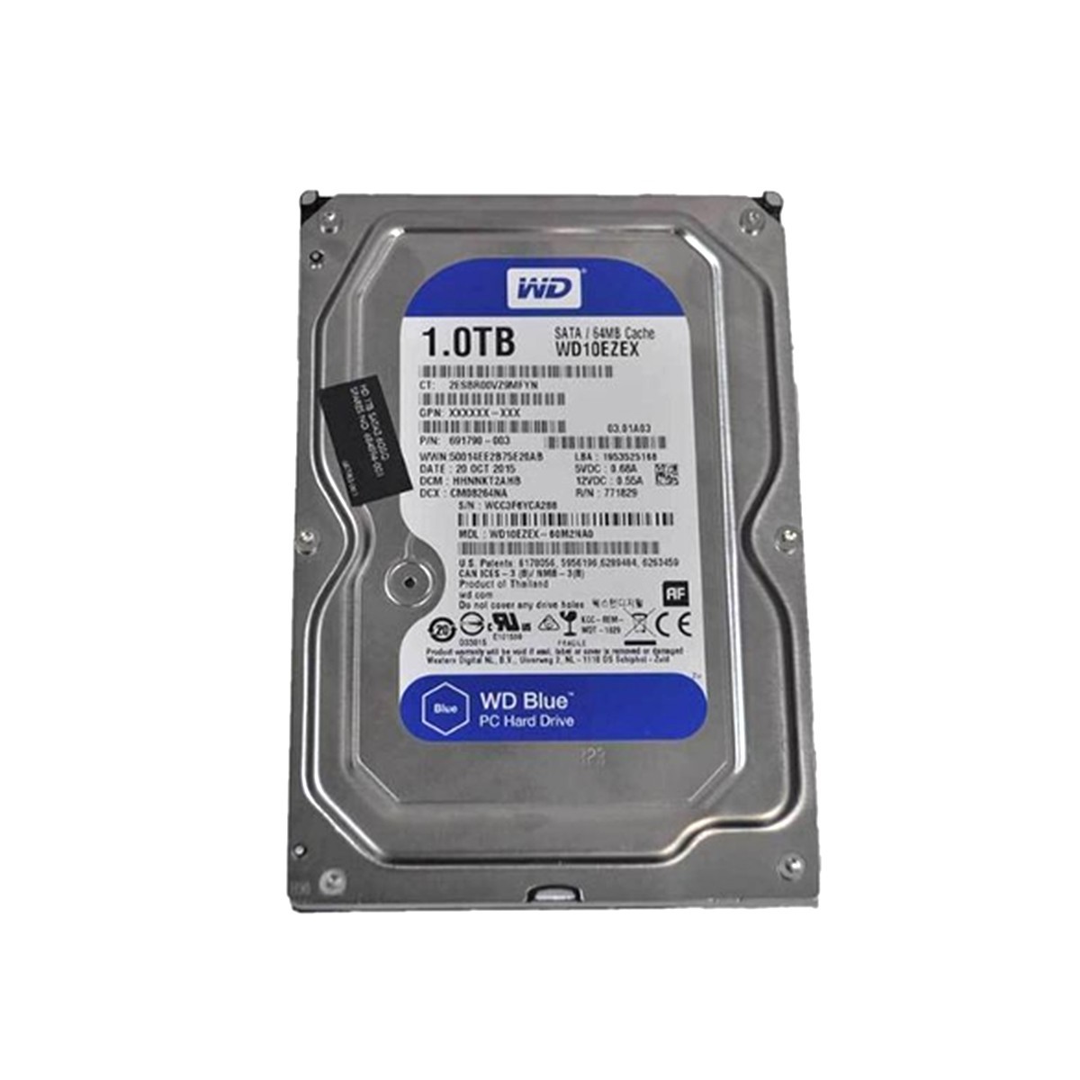 DYSK HP WD BLUE 1TB SATA III 6G 7.2K 64MB CACHE 3,5 WD10EZEX 691790-003