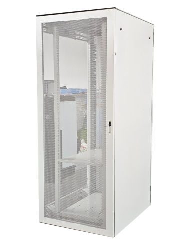SZAFA RACK SERWEROWA RITTAL 19' 42U 800x1000 1xKLUCZ 2xPÓŁKA ZŁOŻONA