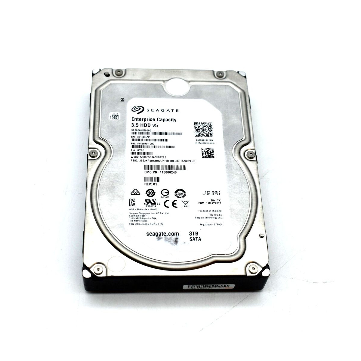 DYSK EMC SEAGATE 3TB SATA 6G 7.2K 3,5 ST3000NM0005 1V410N-090 118000246
