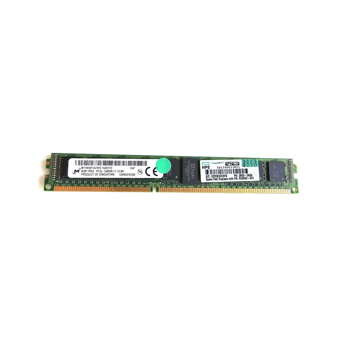 HPE 8GB PC3L-12800R ECC REG SLIM 2660-0400 809806