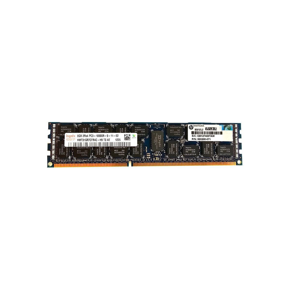 HP HYNIX 8GB 2Rx4 PC3-10600R ECC REG 500205-071 HP HYNIX 8GB 2Rx4 PC3-10600R ECC REG 500205-071