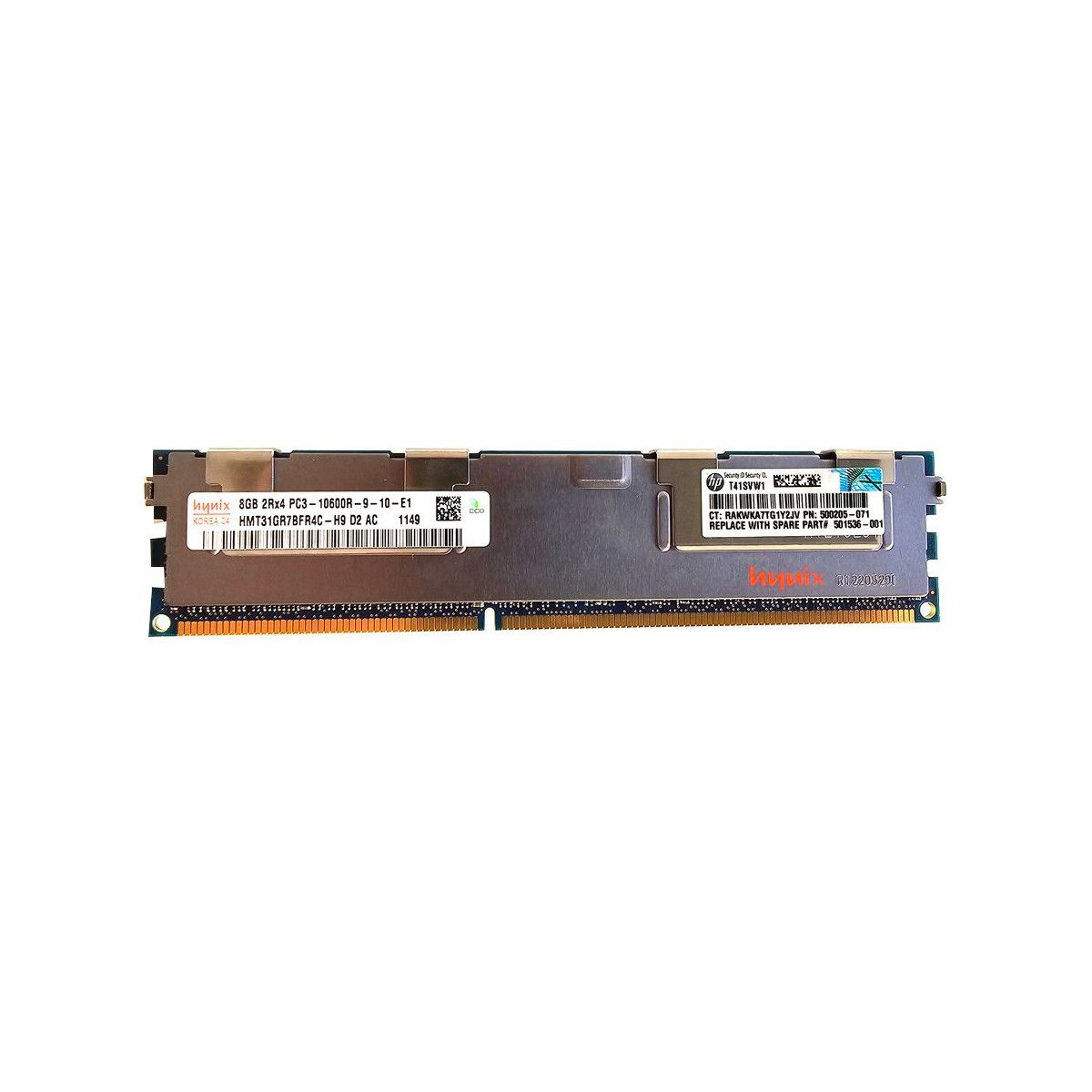 HP HYNIX 8GB 2Rx4 PC3-10600R ECC REG 500205-071 HP HYNIX 8GB 2Rx4 PC3-10600R ECC REG 500205-071