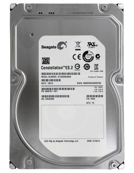 DYSK SEAGATE 2TB SATA 6G 64MB CACHE 7.2K 3,5 ST32000645NS 9SM167-001