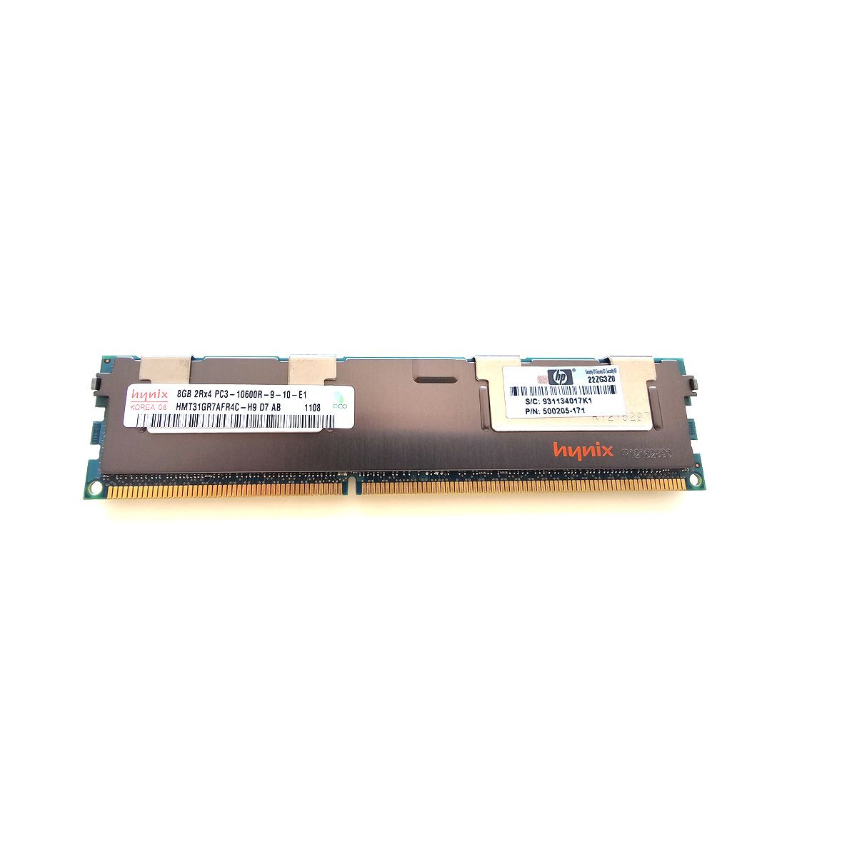 HP HYNIX 8GB PC3-10600R 2Rx4 ECC REG 500205-171 HP HYNIX 8GB PC3-10600R 2Rx4 ECC REG 500205-171