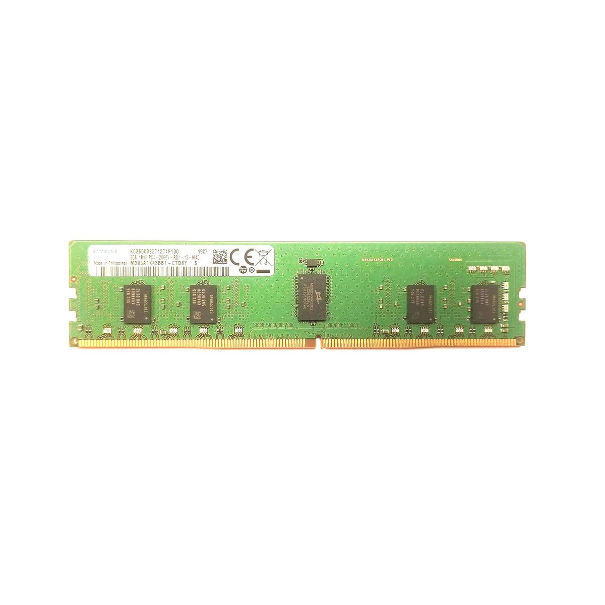 HPE SAMSUNG 8GB 1Rx8 PC4-2666V ECC REG 840755-091