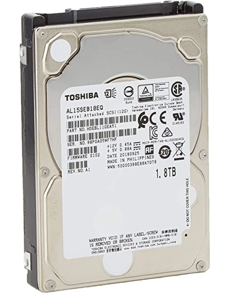 DYSK TOSHIBA 1.8TB SAS 10K 12G 2,5 AL15SEB18EQ
