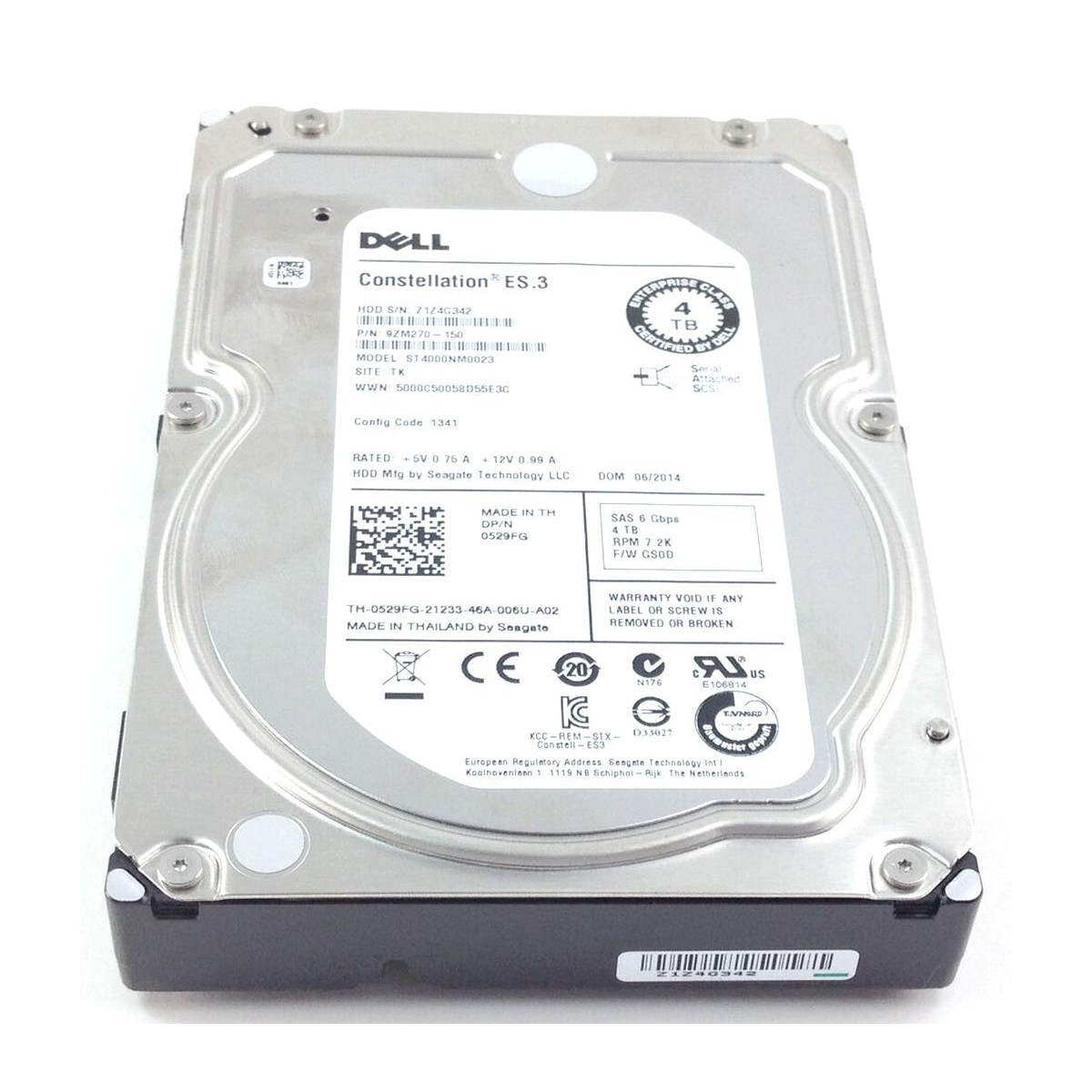 DYSK DELL ST4000NM0023 4TB SAS 6G 7.2K 3,5 0529FG